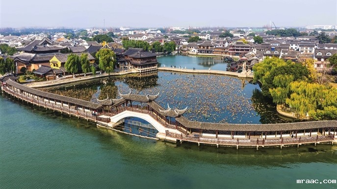 初冬昆山锦溪古镇尽显江南韵味